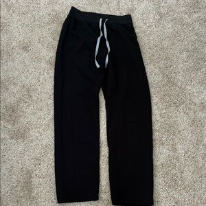 Figs black straight leg pants